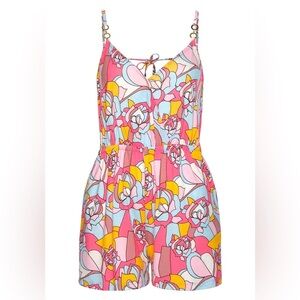 LASCANA Printed V-Neck Romper